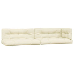 Pallet Cushion Set of 5 Cream 100% Polyester Extra Thick Surface