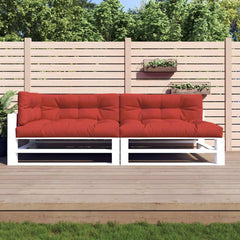 Pallet Cushion Set of 5 Red 100% polyester 47.2 x 15.7 in