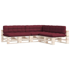 Pallet Sofa Cushions 7 pcs Wine Red