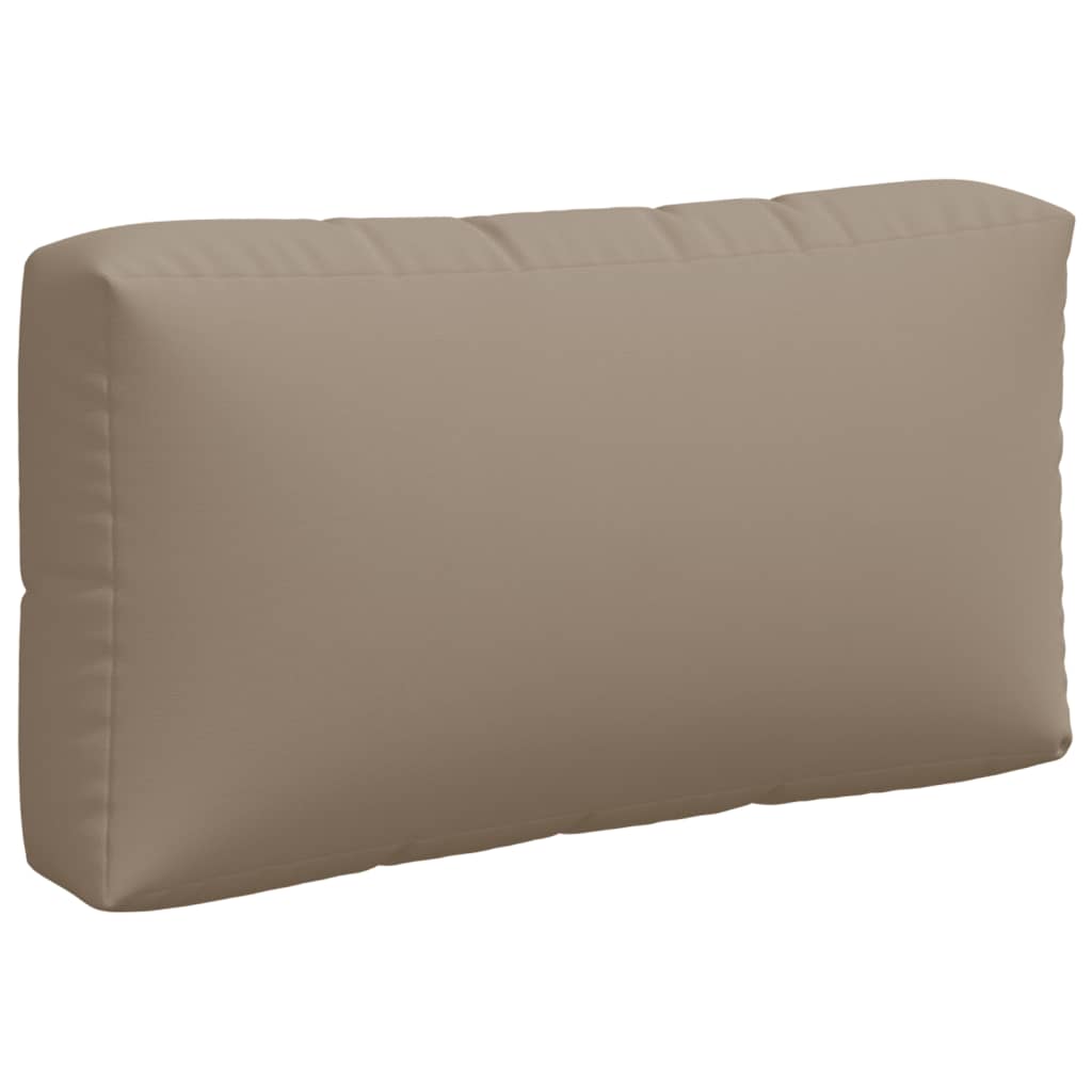 Three taupe polyester cushions for pallet furniture, including seat, back, and side.