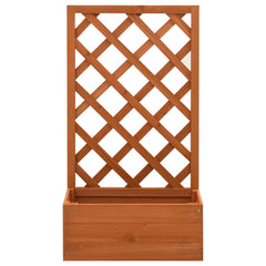 Planter Orange Solid Firwood Medium Durable Planter