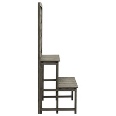 Planter Grey Solid firwood Medium Planter Rectangular