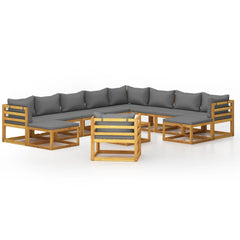 Garden Lounge Set Dark grey