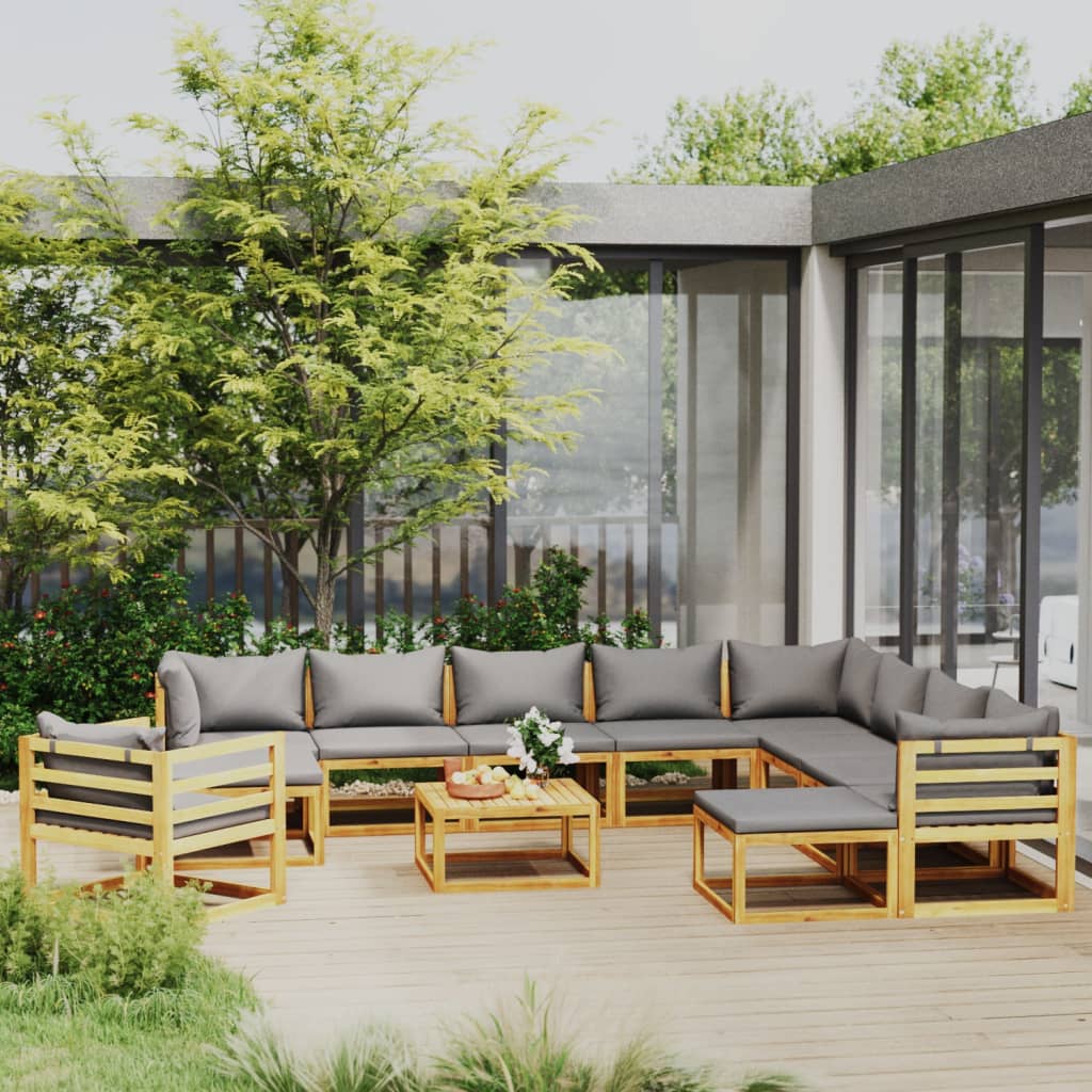 Garden Lounge Set Dark grey