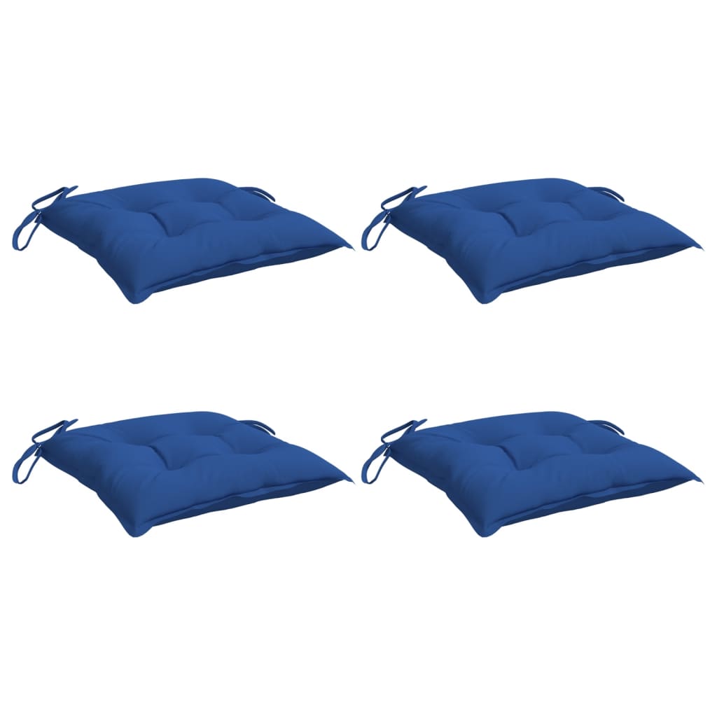 Chair Cushions 4 pcs Blue 19.7x19.7x2.8 Oxford Fabric