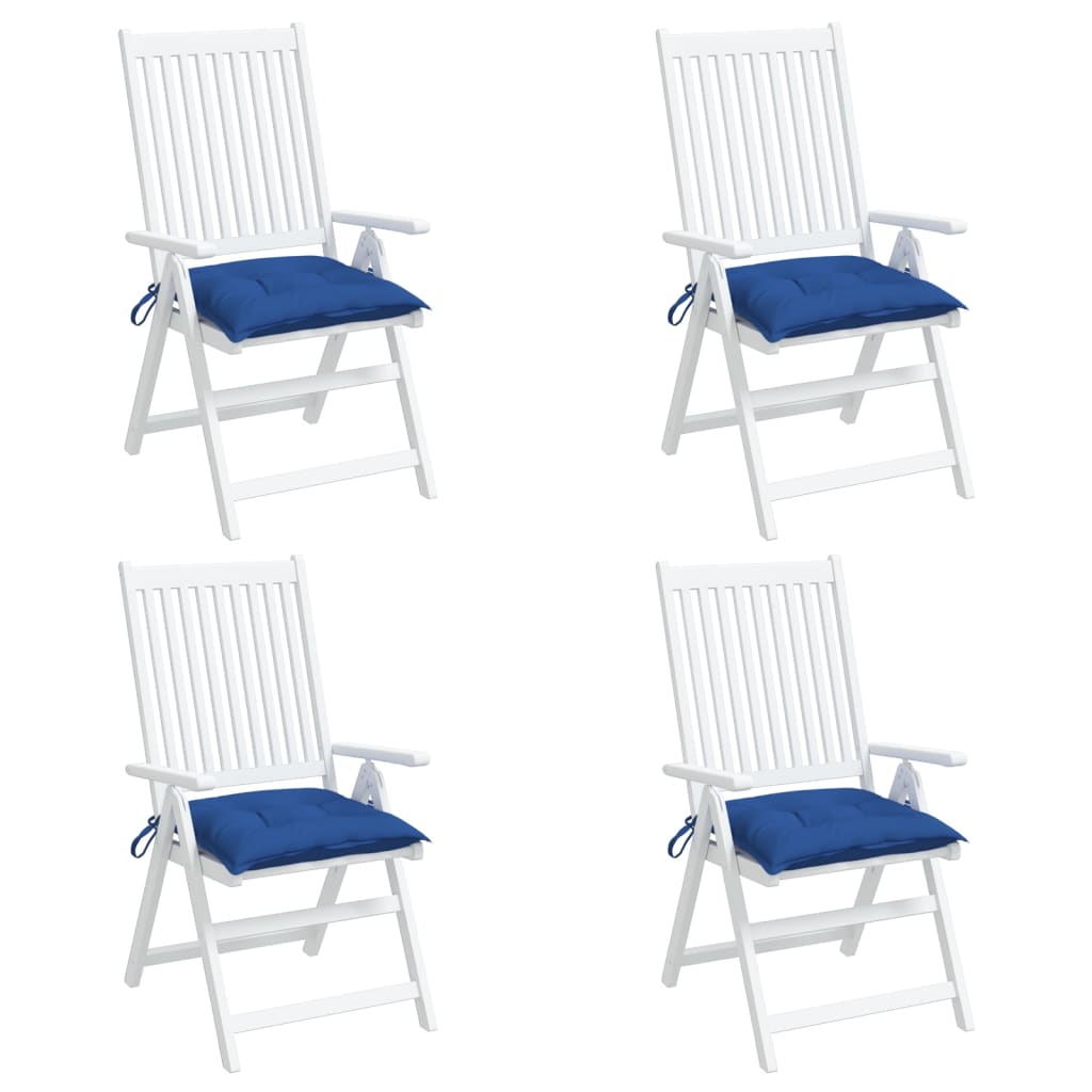 Chair Cushions 4 pcs Blue 19.7x19.7x2.8 Oxford Fabric