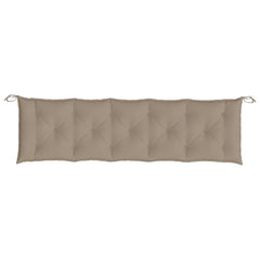 Garden Bench Cushion Taupe Oxford fabric (100% polyester)