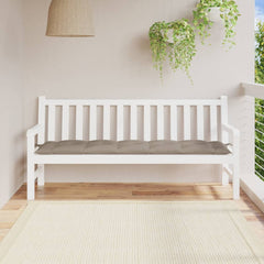 Garden Bench Cushion Taupe Oxford fabric (100% polyester)