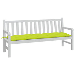 Bright green Oxford fabric garden bench cushion, 70.9x19.7x2.8 inches.