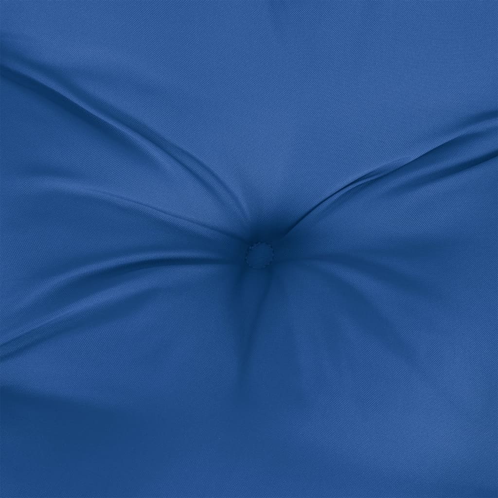Blue Oxford fabric garden bench cushion with ties, 78.7x19.7x2.8 inches, tufted center.