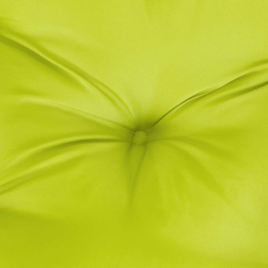 Bright green outdoor garden bench cushion made of durable Oxford fabric, 47.2 inches long.