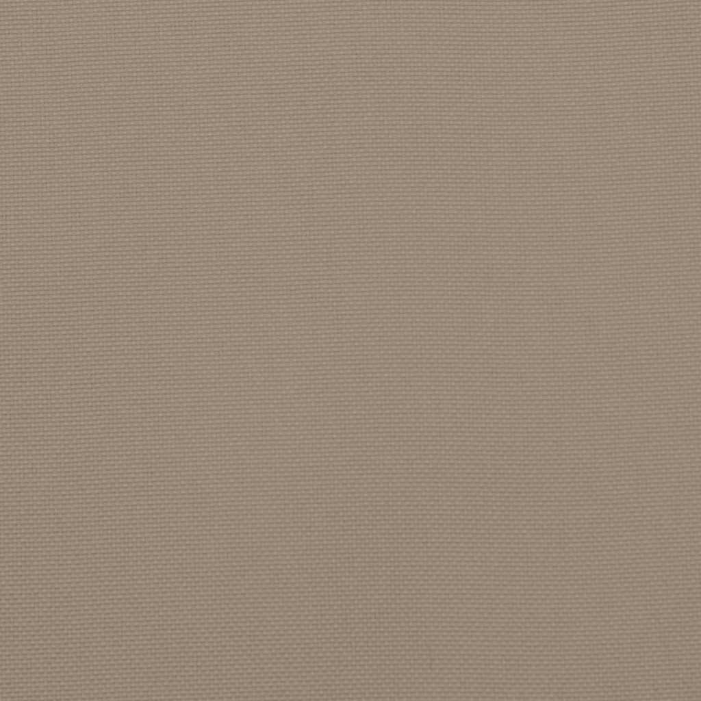 Taupe Bostome garden bench cushion in Oxford fabric, 70.9x39.4x2.8 inches.