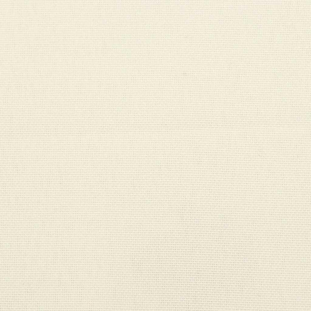 Cream white garden bench cushion in Oxford fabric with ties, 78.7x39.4x2.8 inches.
