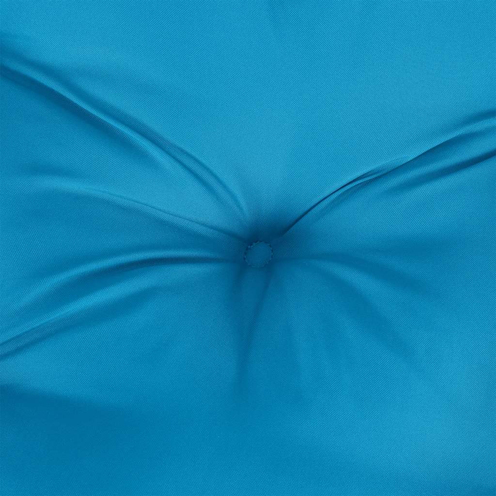Light blue Oxford fabric garden bench cushion, 78.7x39.4x2.8 inches, with tufted center.