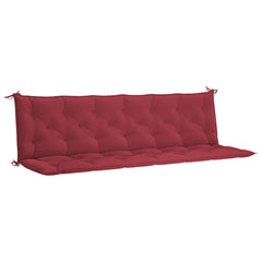 Garden Bench Cushion Set of 2 Wine Red