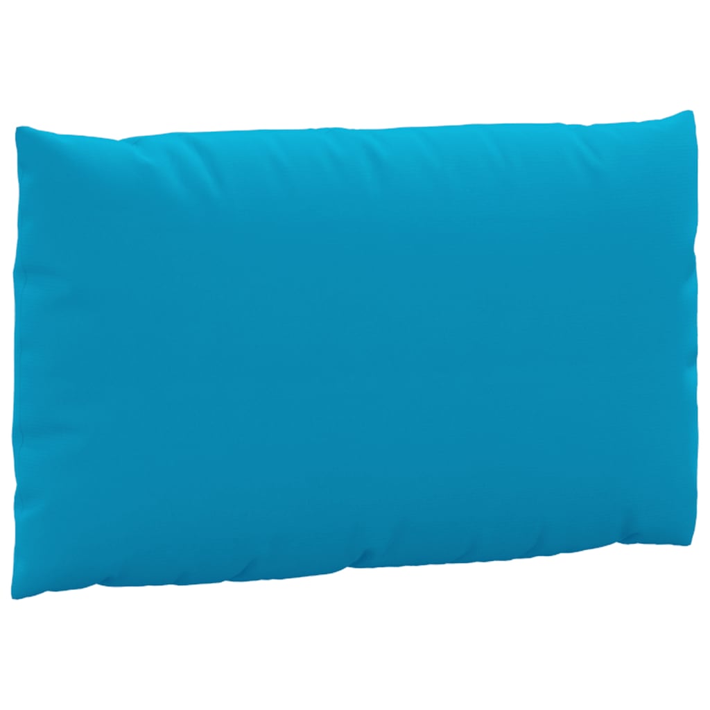 A light blue rectangular cushion is shown against a white background.
