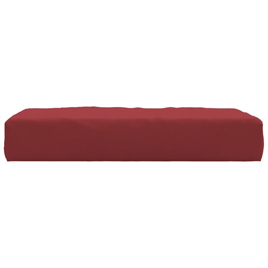 Wine red Oxford fabric pallet cushion.