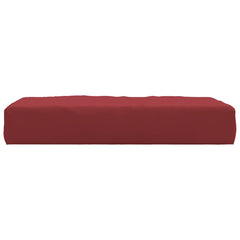 Wine red Oxford fabric pallet cushion.