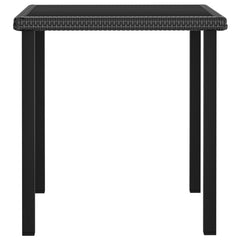 Garden Dining Table Black