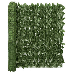 Balcony Screen with Dark Green Leaves 118.1x39.4