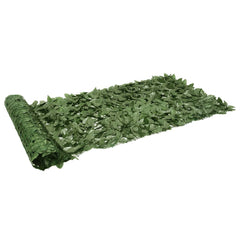 Balcony Screen with Dark Green Leaves 118.1x39.4