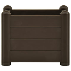 Garden Raised Bed PP Mocha 16.9x16.9x13.8