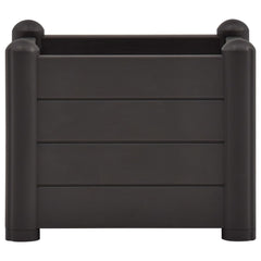 Garden Raised Bed PP Anthracite 16.9x16.9x13.8
