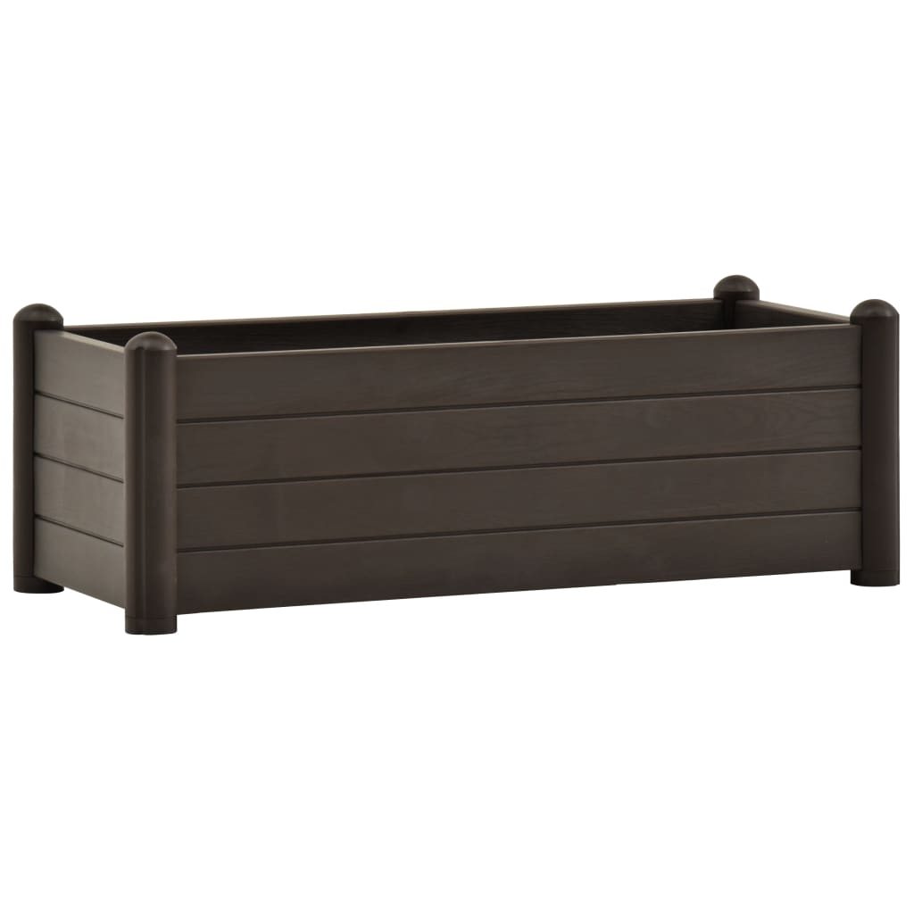 Garden Raised Bed PP Mocha 39.4x16.9x13.8