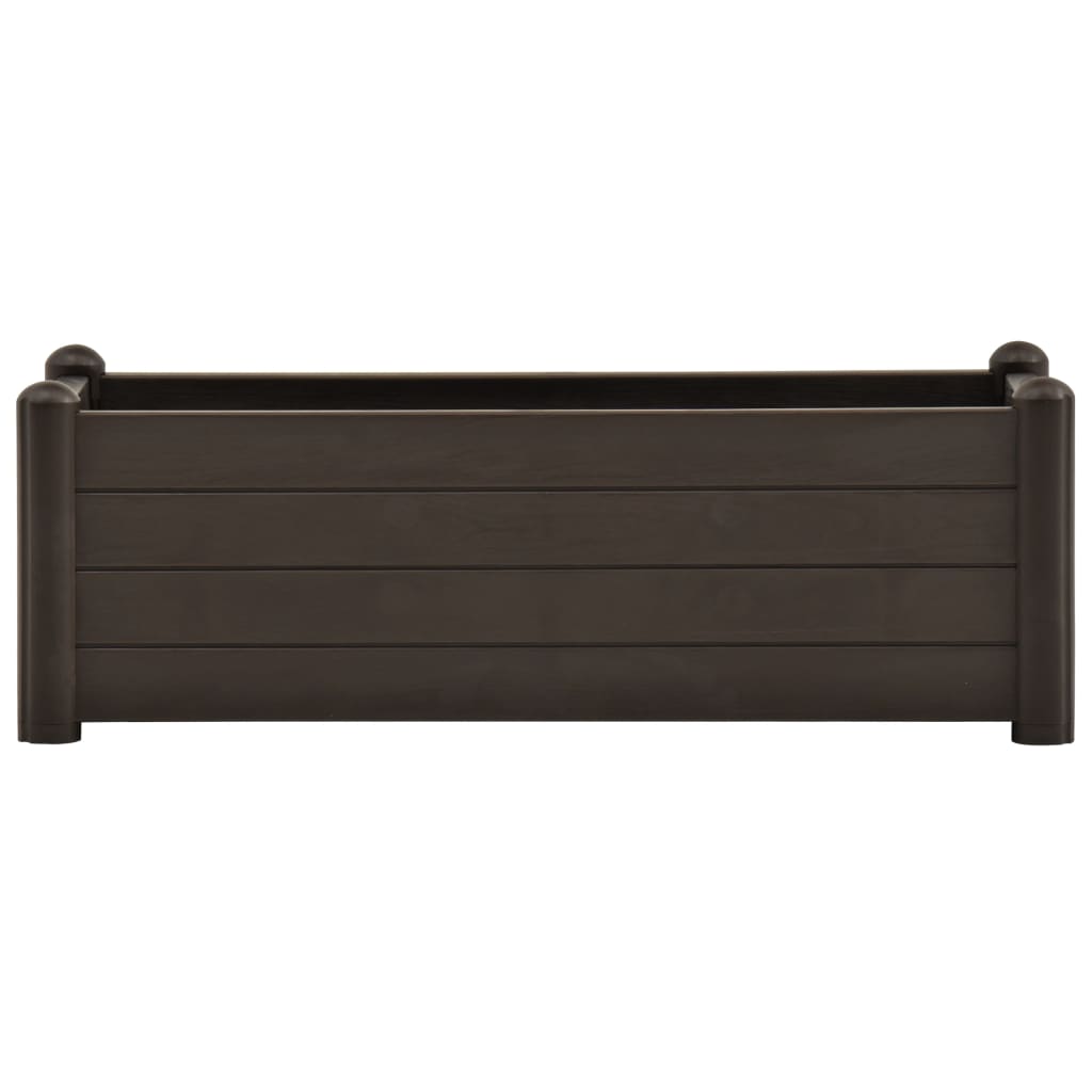 Garden Raised Bed PP Mocha 39.4x16.9x13.8