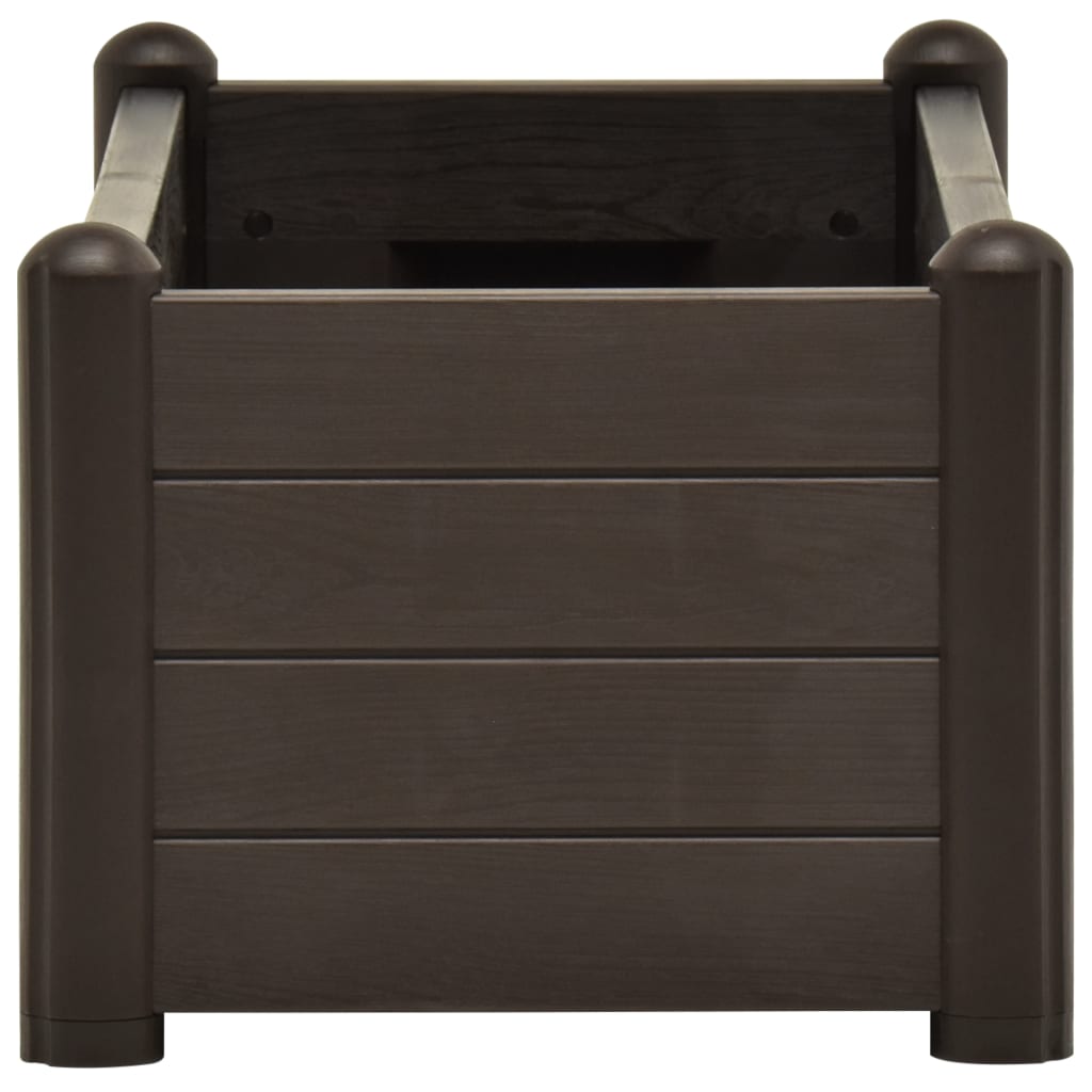 Garden Raised Bed PP Mocha 39.4x16.9x13.8