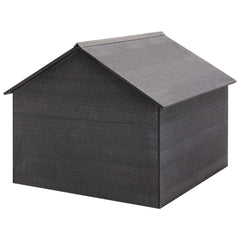 Lawn Mower Garage Grey Wood-Plastic Composite 31.5x31.5x27.6 in