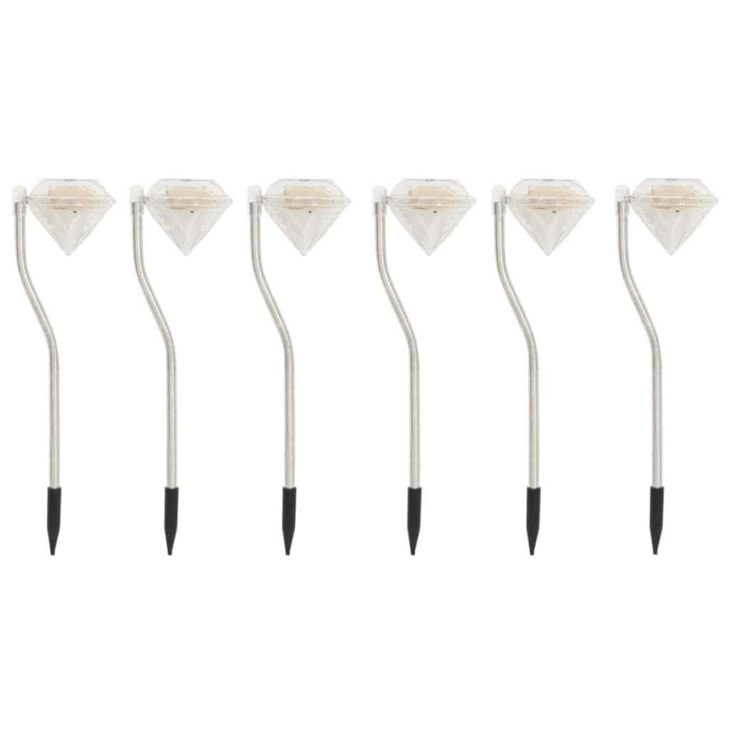 Solar LED Garden Lights 6 pcs 3.5x3.1x11.6