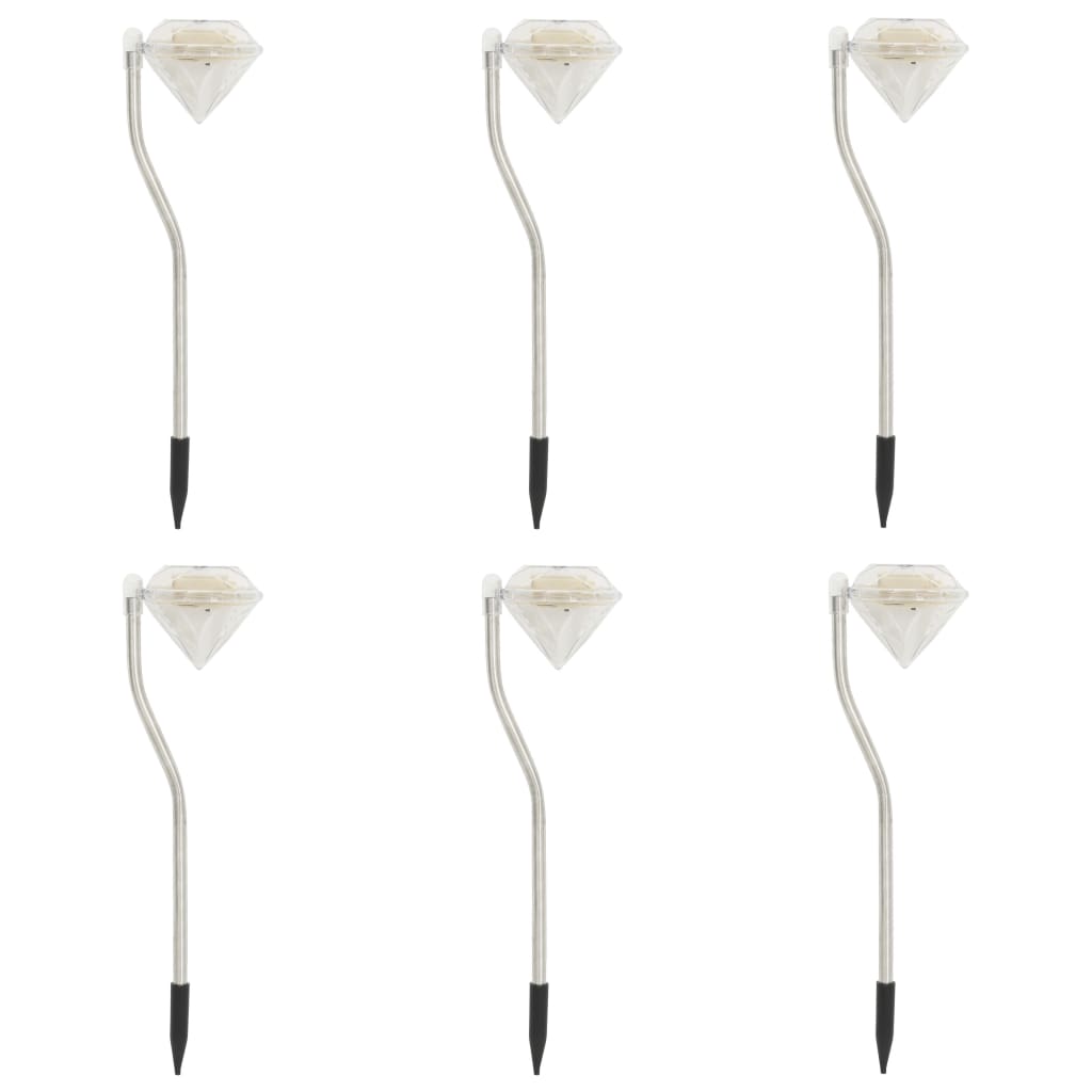 Solar LED Garden Lights 6 pcs 3.5x3.1x11.6