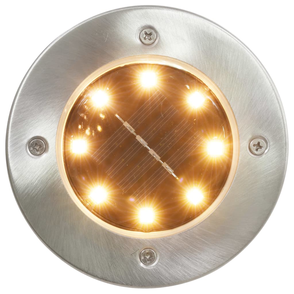 Solar Ground Lights 8 pcs LED Lights RGB Color