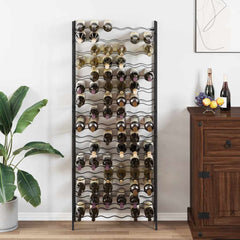 Wine Rack for 96 Bottles Black Iron