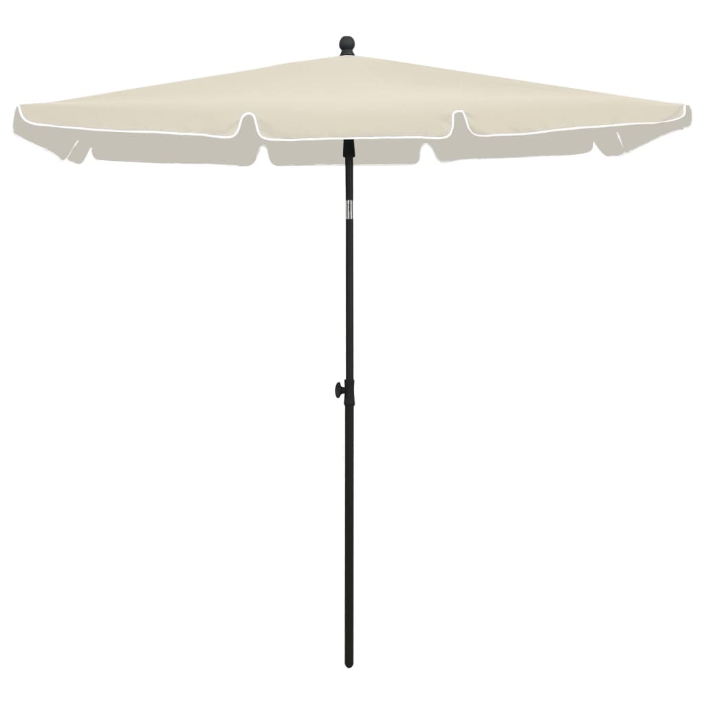 Garden Parasol with Pole 82.7x55.1 Sand