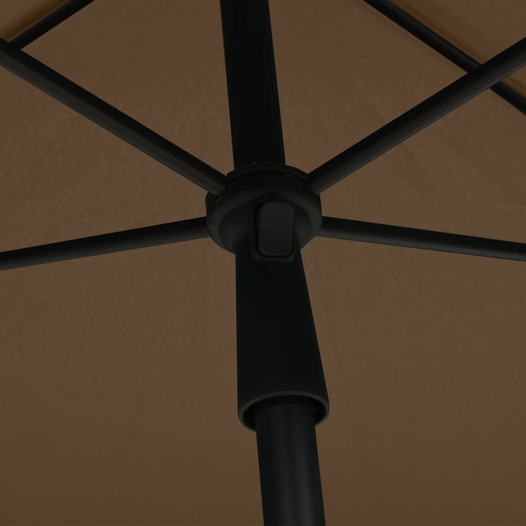Garden Parasol with Pole 82.7x55.1 Taupe
