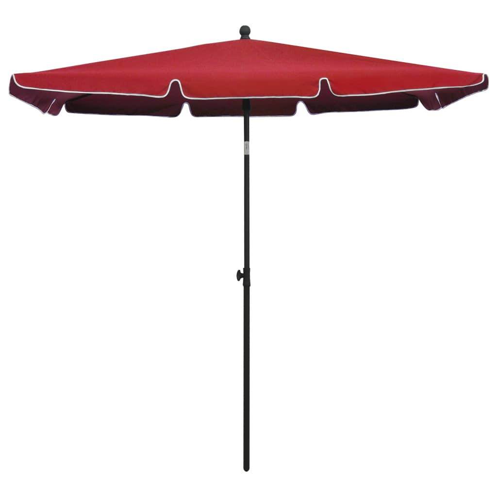 Garden Parasol with Pole 82.7x55.1 Bordeaux Red
