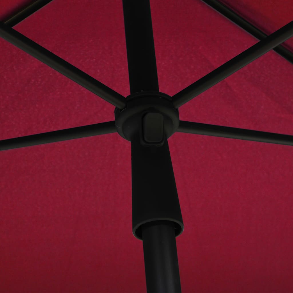 Garden Parasol with Pole 82.7x55.1 Bordeaux Red