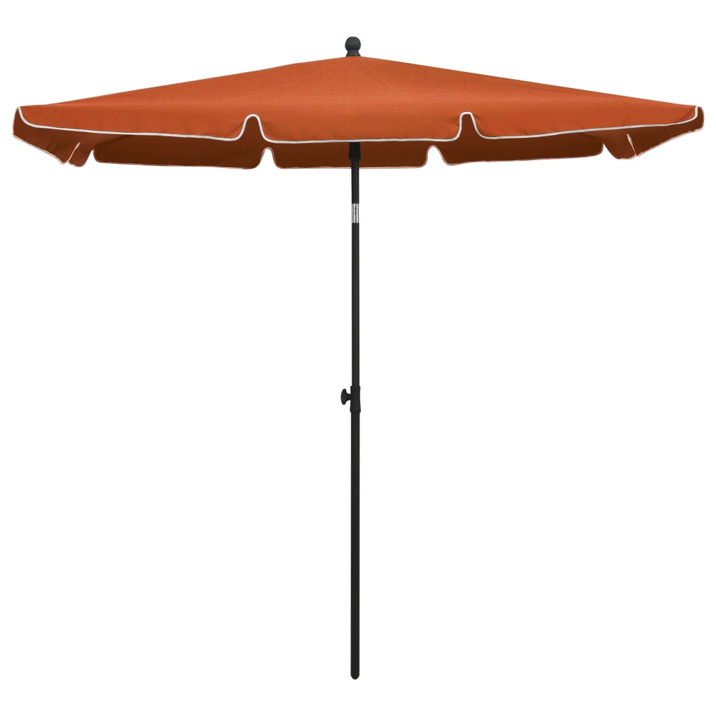 Garden Parasol with Pole 82.7x55.1 Terracotta