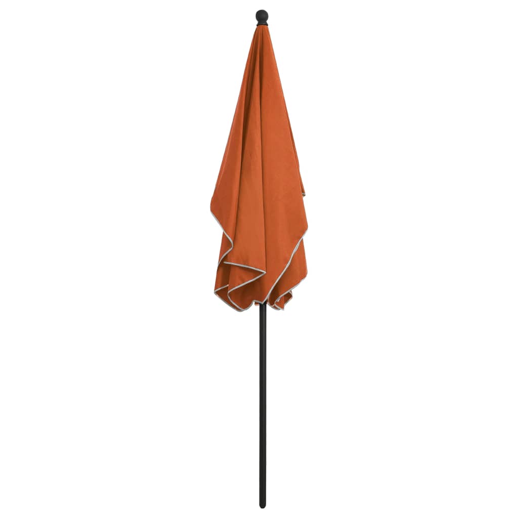 Garden Parasol with Pole 82.7x55.1 Terracotta