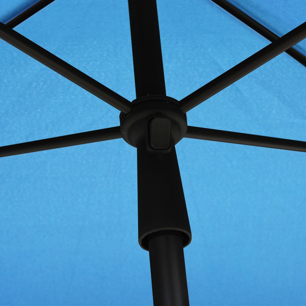 Garden Parasol with Pole 82.7x55.1 Azure Blue