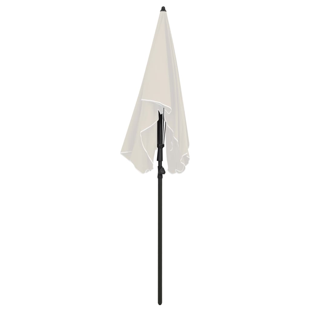 Garden Parasol with Pole 78.7x51.2 Sand