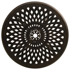 Garden Table Bronze Cast Aluminum Medium Decorative Inlays