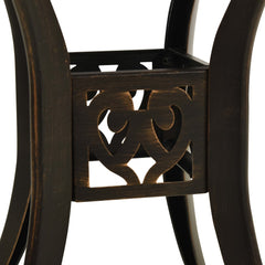 Garden Table Bronze Cast Aluminum Medium Decorative Inlays