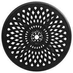 Garden Table Black Cast Aluminum 30.7 in diameter Tough