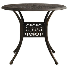 Garden Table Bronze Cast Aluminum Medium Attractive Design