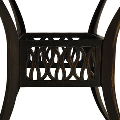 Garden Table Bronze Cast Aluminum Medium Attractive Design
