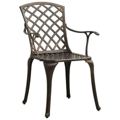 Bistro Set Bronze Cast aluminum Medium Durable Bistro Set