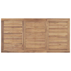 Dining Table Warm brown Solid Teak Wood Large Durable